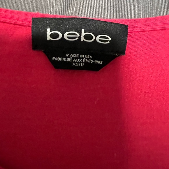 **NEW LISTING!** Bebe hot pink tunic top - Picture 2 of 2
